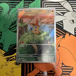 Pokemon TCG Victini SVP 208 Full Art Holo Card Black Star Promo Rare B - Image 1