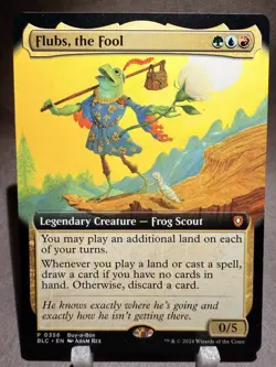 Flubs, the Fool Buy-a-Box Promo 0356 Non-foil Extended Art BLC NM+ - Image 1