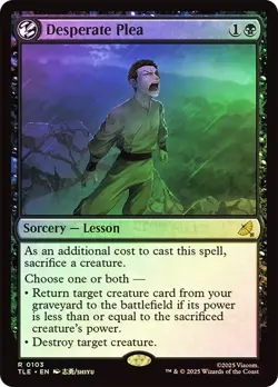 Desperate Plea Foil Avatar: The Last Airbender NM MTG - Image 1