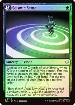Seismic Sense Foil Avatar: The Last Airbender NM MTG - Image 1