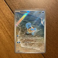 Pokemon TCG Squirtle 170/165 Scarlet & Violet 151 Illustration Rare - English NM - Image 1