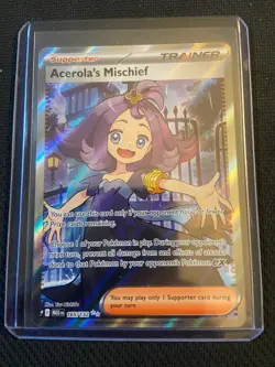 Pokemon TCG Acerola's Mischief - 165/132 - ME01: Mega Evolution NM - Image 1