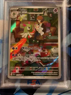 2023 Kirlia PSA Mint 9 Pokemon Illustration Rare Scarlet & Violet Base Set #212 - Image 2