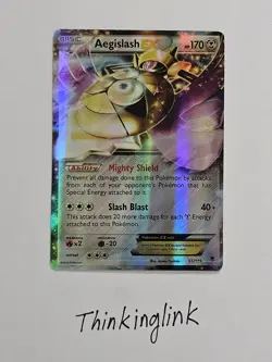 MINT Pokemon Foil Card - Aegislash EX XY Phantom Forces 65/119 Ultra Rare - Image 2