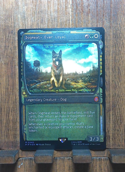 MTG❤ Dogmeat, Ever Loyal ( FOIL Showcase ) Universes Beyond: Fallout, NEAR MINT - Image 2