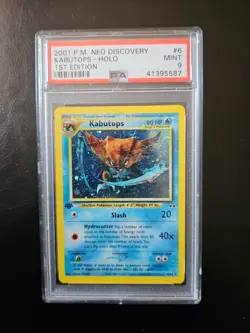 Kabutops Holo Psa 9 Pokemon Neo Discovery 6 - Image 1