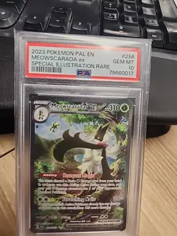 2023 POKEMON PAL EN-PALDEA EVOLVED #256 MEOWSCARADA EX PSA 10 - Image 1