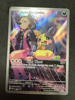 Pokemon Marnie's Morpeko 206 Scarlet & Violet Promo Full Art Holo 70 HP Electric - Image 1