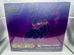 Pokemon TCG Scarlet & Violet Elite Trainer Box Pokemon Center Sealed -Small Tear - Image 1