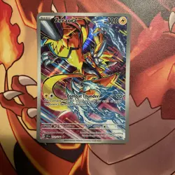 Pokemon Zeraora 151/142 Sv07 Stellar Crown Illustration Rare Holo TCG IR - Image 1