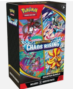 Pokemon TCG: Mega Evolution Chaos Rising Booster Bundle - Presale - 6 Packs - Image 1