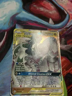 Arceus & Dialga & Palkia GX 156/236 UItra Rare Cosmic Eclipse Pokemon Card - Image 5