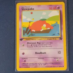 Pokemon Cards - Slowpoke 67/82 - Team Rocket 1st Edition WOTC - NM - Image 1