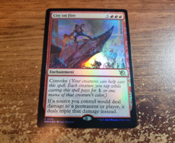 City on Fire - March of the Machine MTG Magic - Near Mint Promo Foil - Image 1