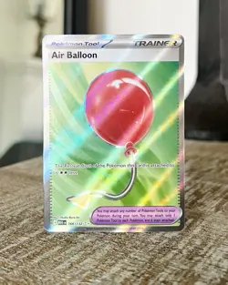Pokemon TCG Mega Evolutions Air Balloon Ultra Rare Full Art 166/132 Holo Card - Image 1
