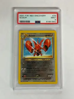 2001 Pokemon Neo Discovery #29 Scizor PSA 9 WoTC Card - Image 1