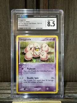 Pokemon TCG Exeggcute Card English, Fire Red, Leaf Green, Reverse Holo, 33/112 - Image 1