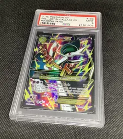 PSA 9 Mega Gallade EX 2015 Pokemon Card XY Roaring Skies #100 Full Art Mint - Image 1