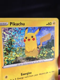 POKEMON PIKACHU 7/15 PROMO CONFETTI HOLOFOIL MCDONALDS 2022 LP CARD - Image 3
