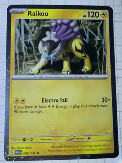Holo RAIKU Promo Card • COSMOS HOLO 048/132 • Pokemon: Mega Evolution - Image 1
