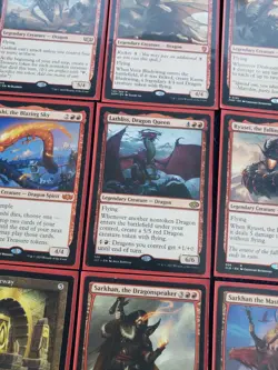 Custom Mono Red DRAGONS Commander deck: LATHLISS, DRAGON QUEEN Magic 100 cards - Image 1
