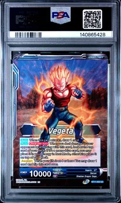 2022 DRAGON BALL SUPER CARD GAME #BT11-032 SS4 VEGETA, ULTIMATE EVOLUTION PSA 10 - Image 4