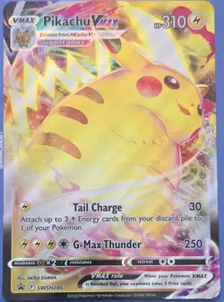 Pikachu VMAX SWSH286 Jumbo Card Pokemon Pokemon TCG Gigantamax NM - Collectible - Image 1