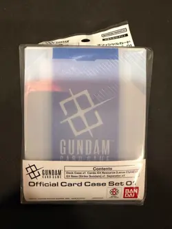 Bandai Gundam Card Game: Official Card Case Set 01 (Deck Box & Promos) - New! - Image 1
