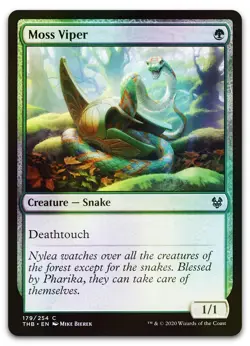 Moss Viper #179 (Foil) (NM) Theros Beyond Death THB Magic MTG - Image 1