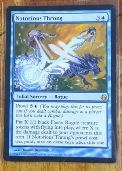 MtG Morningtide Notorious Throng #45/150 Rare - Image 1