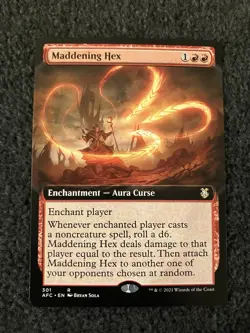 Magic The Gathering MTG - Maddening Hex (Extended Art) - AFR - Image 1