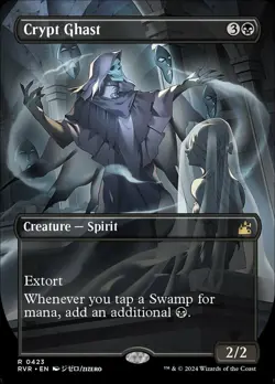 MTG Crypt Ghast - Anime Borderless, Light Play, English Ravnica Remastered - Image 1