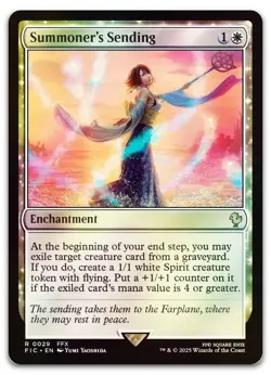 Summoner's Sending (Surge Foil) #29 (NM) Final Fantasy FIC Magic MTG - Image 1