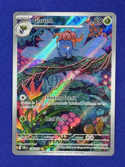 Gloom 198/197 Obsidian Flames Illustration Rare Pokemon Card - Image 1