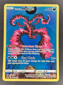 Pokemon TCG Galarian Moltres Sword & Shield Swsh284 Holo Promo - Image 1