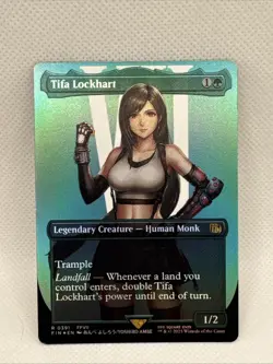MTG - Tifa Lockhart (Borderless) Final Fantasy Foil NM Pack Fresh - Image 1