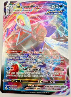 Pokemon Karte TCG Inteleon VMAX 079/264 Fusionsangriff Holo Rare Englisch NM - Image 1