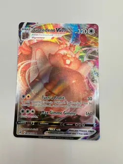 Pokemon Karte TCG Schlaraffel VMAX 218/264 Fusionsangriff Holo Rare Englisch NM - Image 2