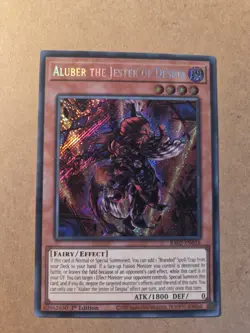 Aluber the Jester of Despia RA02-EN016 Secret Rare 1st Ed Very Light Play - Image 1