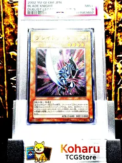 Yugioh - Japanese Blade Knight DL3-136 Ultimate Rare 2002 Vintage PSA 9 MINT - Image 1
