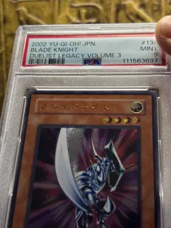 Yugioh - Japanese Blade Knight DL3-136 Ultimate Rare 2002 Vintage PSA 9 MINT - Image 4