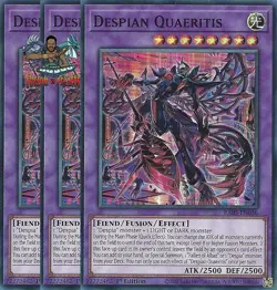 Yugioh! 3x Despian Quaeritis RA05-EN036 Ultra Rare 1st Ed NM - Image 1