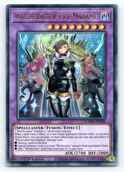 Witchcrafter Vice-Madame - MAMA-EN020 - Ultra Rare - 1st Edition - Yugioh - Image 1