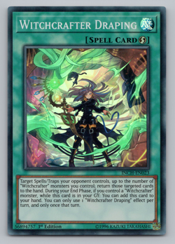 Witchcrafter Draping - INCH-EN023 - Super Rare - 1st Edition - Yugioh - Image 1