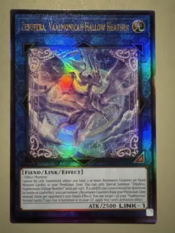 YUGIOH ZEBUFERA VAALMONICAN HALLOW HEATHEN ASIA ENGLISH CR04 ULTIMATE RARE - Image 1