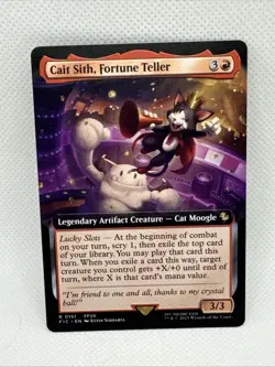 MTG - Cait Sith, Fortune Teller Extended Art - FIC 0151 NM - Pack Fresh - Image 1