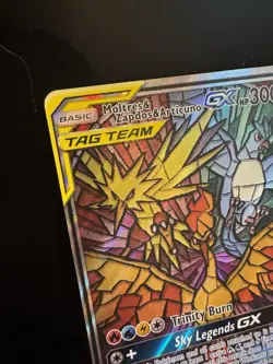 Moltres Zapdos Articuno GX Tag Team SM210 Pokemon Card Black Star Promo - Image 3