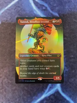 Foil Tannuk, Steadfast Second (borderless) NM Magic MTG Edge Of Eternities - Image 1