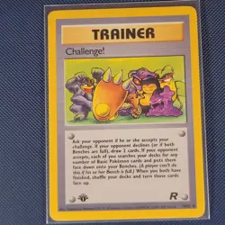Pokemon Cards - Challenge! 74/82 - Team Rocket 1st Edition WOTC - NM - Image 1