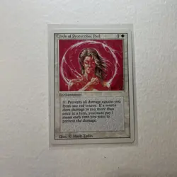 Circle of Protection: Red Magic the Gathering MTG Unlimited Edition. NM cond. - Image 1